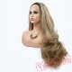 Natural Wave Blonde Wig Dark Roots Long Hair Lace Frontal Wigs Women