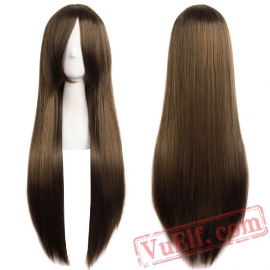 Beauty Long Cosplay Wig Straight Hair Blonde