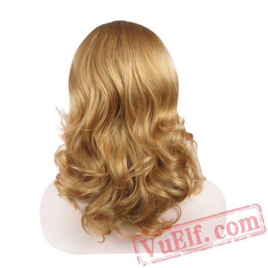 Lace Front Short Wavy Blonde Wigs Women Lace Wig Natural Hair