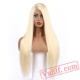 Silky Straight Lace Front Wig Platinum Blonde Wig Women