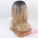 Long Blonde Wig Brown Wavy Wig women