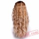 Long Blonde Wigs Women Nature Wave Black