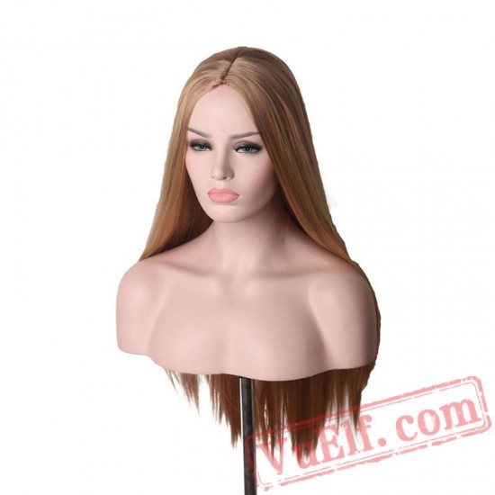 Straight Hair Wig Long Blonde Wig Women