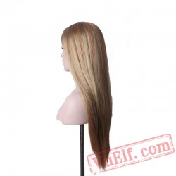 Straight Hair Wig Long Blonde Wig Women