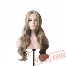 Womens Wigs Blonde Long Wig Curly Wigs Women Heat Resistant