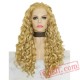 Curly Blonde Lace Front Long Wigs Women Natural Hair Cosplay Wig Curly Blonde Lace Front Long Wigs Women Natural Hair Cosplay Wig