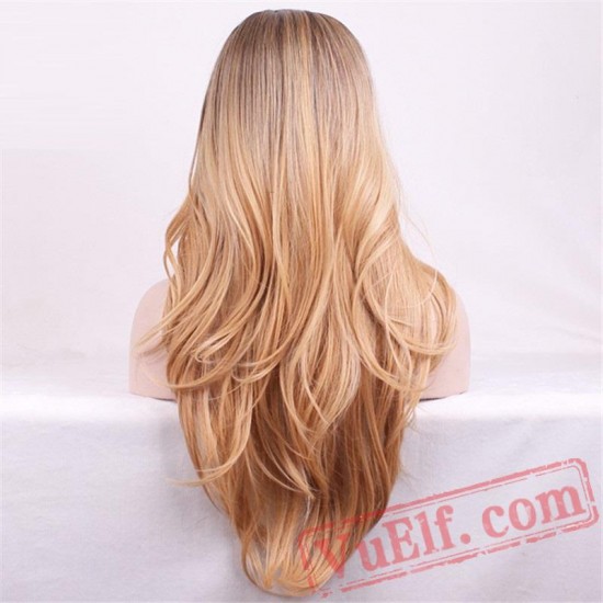 Blonde Wig Women Colour Nature Wave Hair