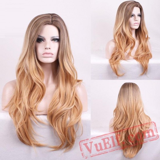 Blonde Wig Women Colour Nature Wave Hair