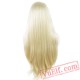 Straight Long Light Blond Wig Lace Front Women Wig