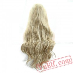 Wave Hair Wig Blonde Wig Highlight Gold Lace Front Wig Women