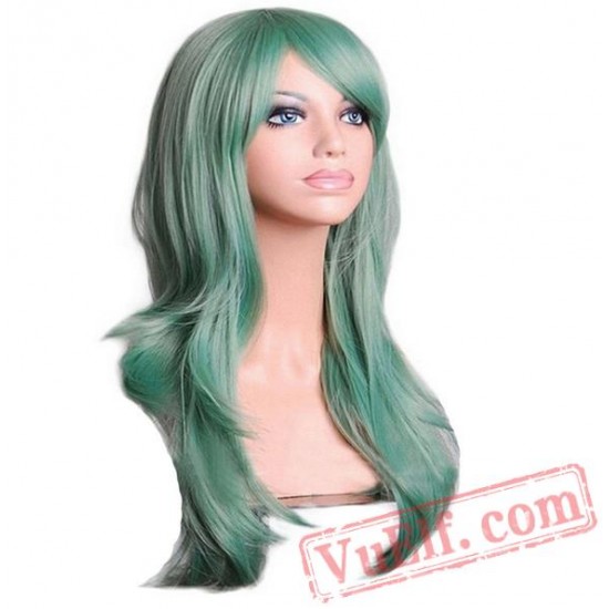 Long Wavy Cosplay Blonde Hair Wigs