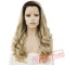 Blonde Wig Natural Wavy Lace Front Wig Women Dark Root Wigs