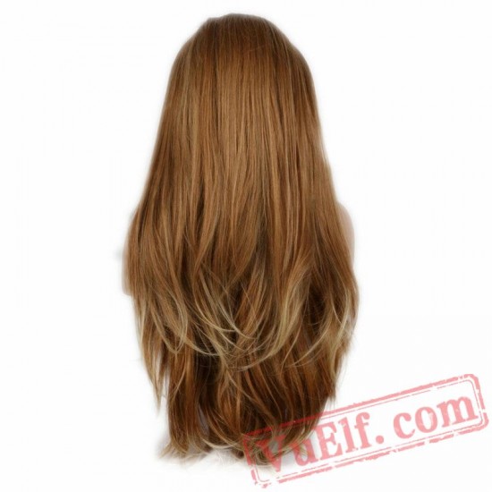 Wave Wig Black Brown Blonde Wig Lace Front Wig Women Girls