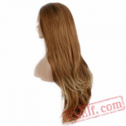 Wave Wig Black Brown Blonde Wig Lace Front Wig Women Girls