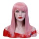 Straight Hair Bangs Blonde Wigs Women Cosplay Party Halloween Wig