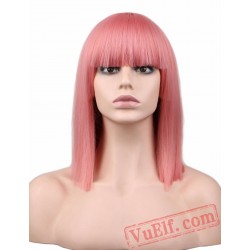 Short Straight Cosplay Wig Party Blonde Hair Wigs