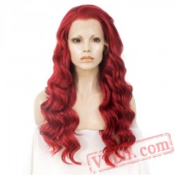 Lace Front Wave Long Hair Wigs Women Cosplay Wig