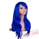 Halloween Hair Long Wavy Wigs Women Red Wig Hair Cosplay Wig