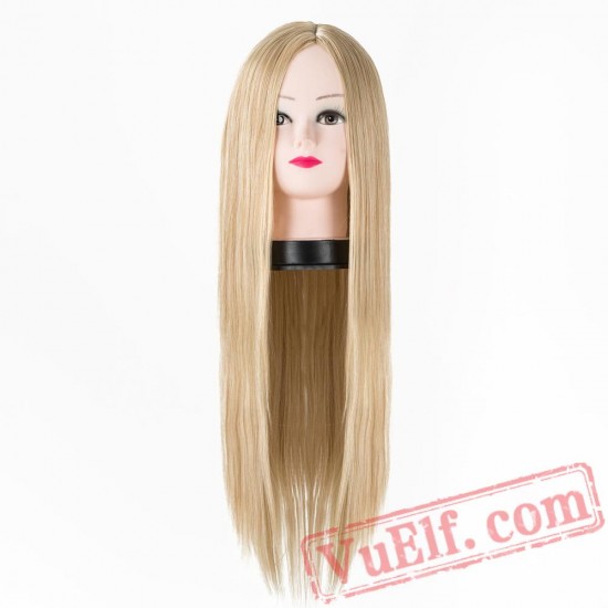 Red Wigs Line Long Straight Hair Cosplay Carnival