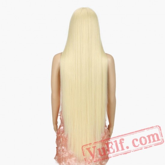 Lace Front Women Supper Long Blond Hair Wigs