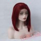 Short Bob Hair Natural Red Wig Lace Front Wigs Black Women