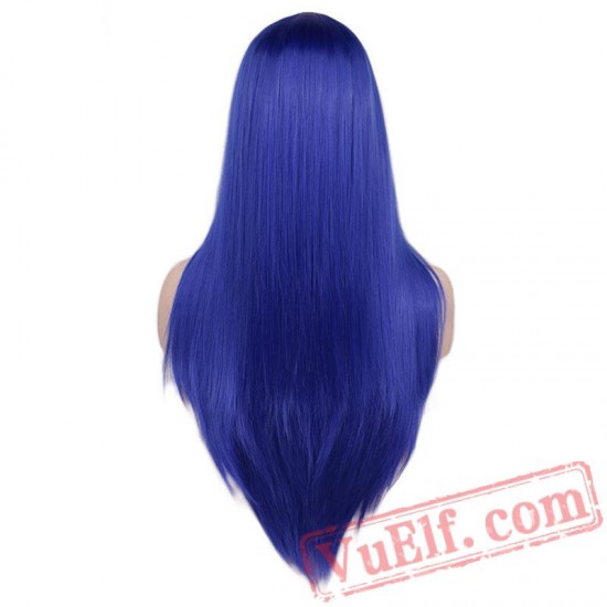 Women Long Straight Cosplay Wig Party Red Hair Wigs