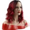 Short Water Wave False Hair Red Wigs Short Black Hair Women