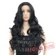 Beauty Women's Wig Long Curly Wig Capless Black/Red Hair