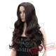 Beauty Women's Wig Long Curly Wig Capless Black/Red Hair