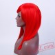 Long Straight Cospaly Wig Bangs Red Wig Womens Wigs Hair