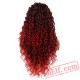 Long Curly Red Wigs Lace Front Wig Long Curly Dark Red Wigs