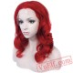 Lace Front Short Red Wigs Women Lace Wig Wavy Hair Cosplay