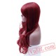 Long Wavy Red Wig Womans Wigs Black White Women Hair