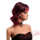 Hair Wine Red Wig Woman Short Wavy Wigs Bangs Hair Wine Red Wig Woman Short Wavy Wigs Bangs