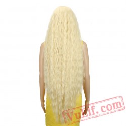 Lace Front Long Curly Blonde Women Wigs