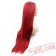 Long Red Straight Lace Front Wig Hair Wigs Cosplay Women