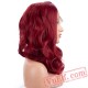 Lace Front Wig 150% Red Wig Wavy Lace Wig Hair Women