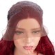 Lace Front Wig 150% Red Wig Wavy Lace Wig Hair Women