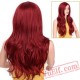 Long Red Wavy Wigs Black Women Natural Black Wave Wigs