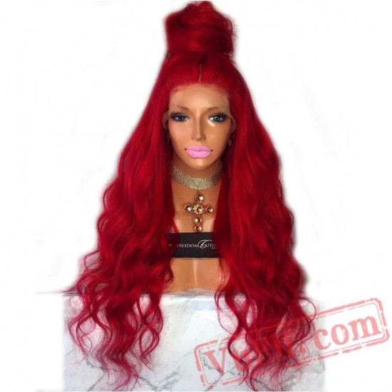 Wave Lace Front Wigs Red Wigs Women