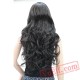 Women's Wig Long Curly Wig Capless Black/Red Hair