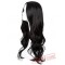 Black Wig Long Curly Middle line Hair Cosplay Women