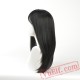 Long Bangs Women Black Wig Long Straight Hair Natural Wig Cosplay