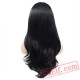 Long Natural Wave Black Wigs Lace Front Wig Women Cosplay