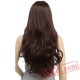 Long Loose Wave Wigs Women Black Light Dark Brown Hair Cosplay