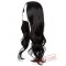 Black Long Curly Line Hair Cosplay Halloween Carnival Party