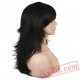 Natural Layered Long Straight Hair Brown/Black wigs women