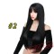 Long Straight Black Wig Heat-resistant Wig Long Wig