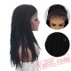 braided lace front wig African braids black wig women