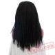 braided lace front wig African braids black wig women